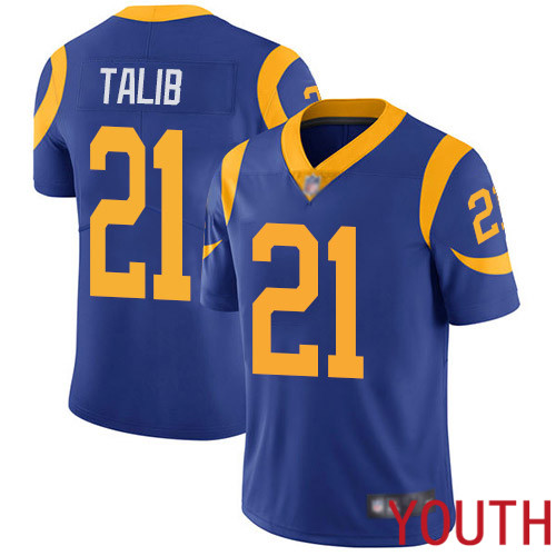 Los Angeles Rams Limited Royal Blue Youth Aqib Talib Alternate Jersey NFL Football #21 Vapor Untouchable->los angeles rams->NFL Jersey